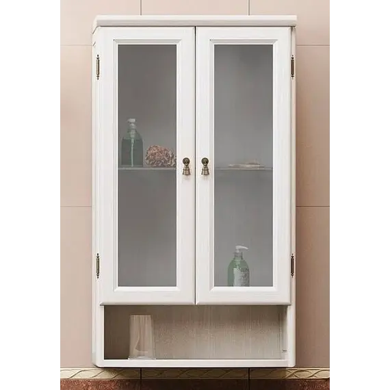 Подвесной шкаф Opadiris Клио 57 стекло белый матовый