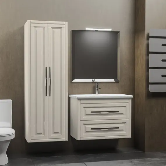 Шкаф пенал Smile Касабланка 50 подвесной, бежевый