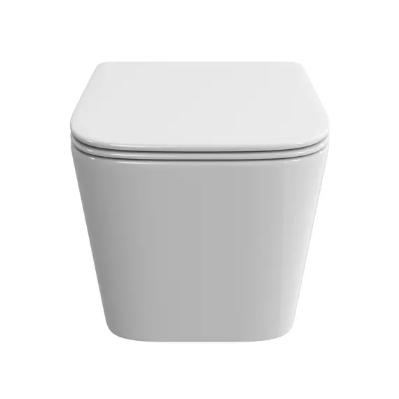 Унитаз подвесной безободковый с сиденьем и смывом TORNADO BelBagno DUE-TOR BB5171CH-TOR/SC