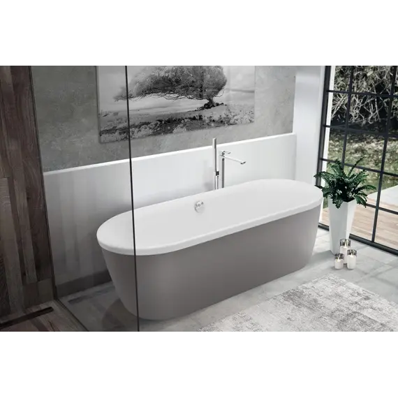 Акриловая ванна CEZARES METAURO-Central-180-80-40-W-MATT