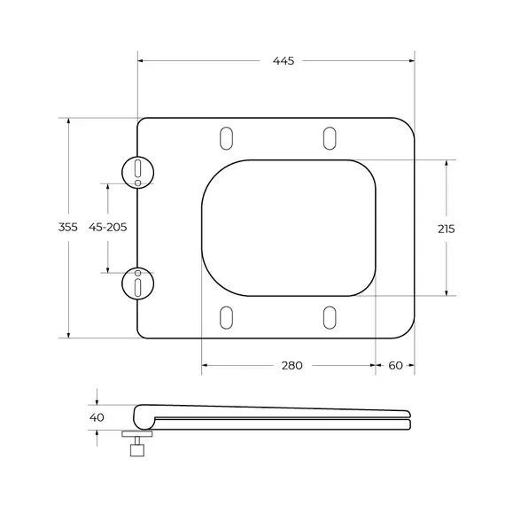 Унитаз подвесной безободковый с сиденьем BelBagno LUCE BB076CH-TOR/SC