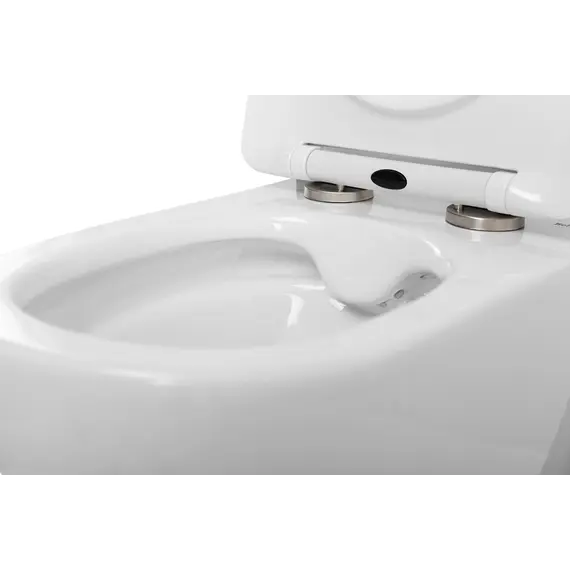 Унитаз подвесной безободковый с сиденьем BelBagno UNO 2.1 BB7006CHR/SC