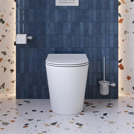 Унитаз приставной безободковый с сиденьем и смывом TORNADO BelBagno FLAY-TOR BB1003CB-TOR/SC