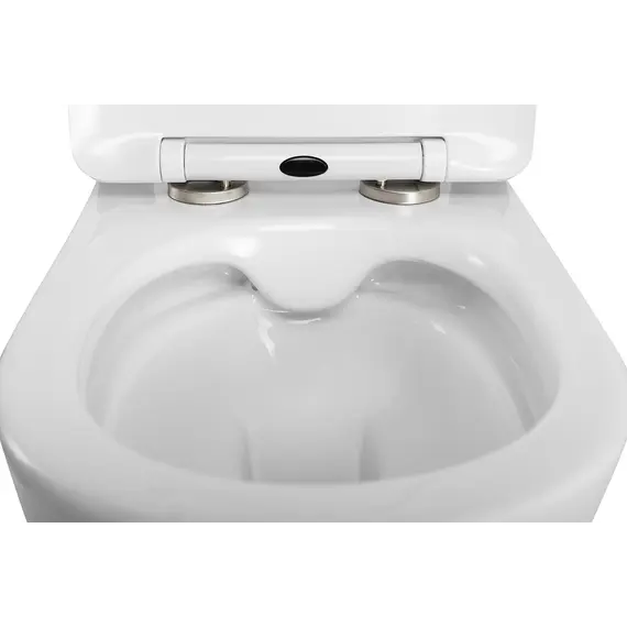 Унитаз подвесной безободковый с сиденьем BelBagno UNO 2.1 BB7006CHR/SC