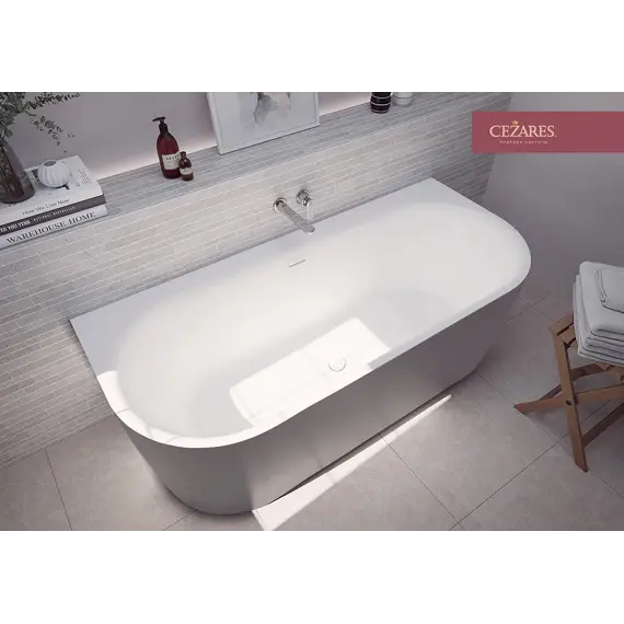 Акриловая ванна CEZARES METAURO-INT-Wall-180-80-60-G-W-MATT