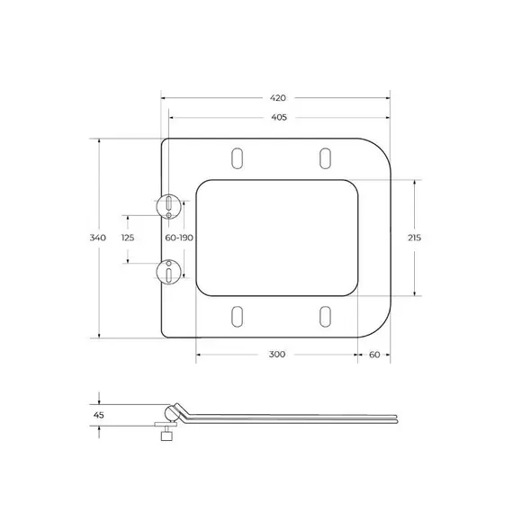 Унитаз подвесной безободковый с сиденьем BelBagno DUE 2.0 BB7107CHR/SC
