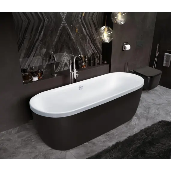 Акриловая ванна CEZARES METAURO-Central-180-80-40-W-MATT