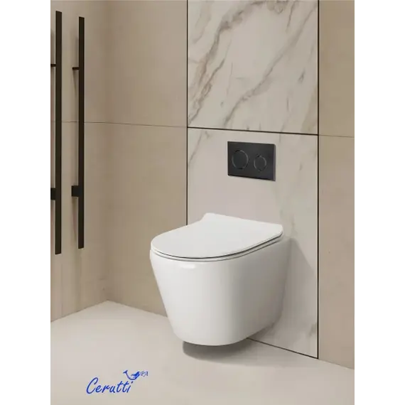 Унитаз  Ceruttispa LUIGI Aria CT11101 Tornado подвесной безободковый со смывом торнадо