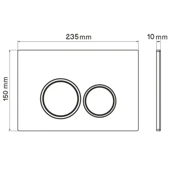 Кнопка для инсталляции ACWEN графит