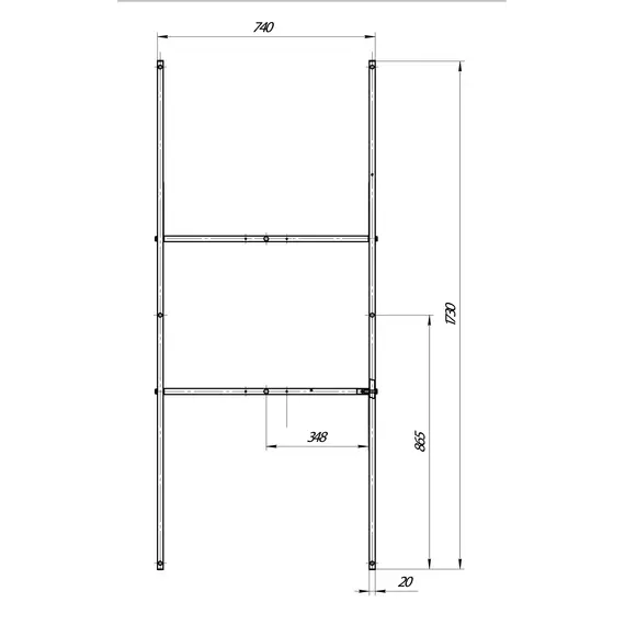 Рама разборная ПУ 180*80
