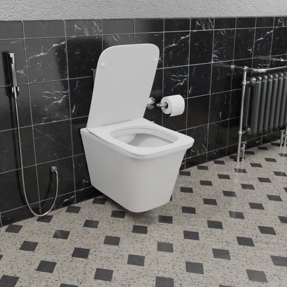 Унитаз подвесной CeramaLux 2622E безободковый