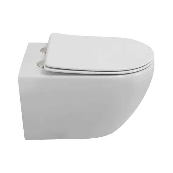 Унитаз подвесной Cezares безободковый с сиденьем и смывом TORNADO STREAM