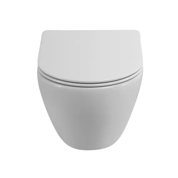 Унитаз подвесной Cezares безободковый с сиденьем и смывом TORNADO STREAM