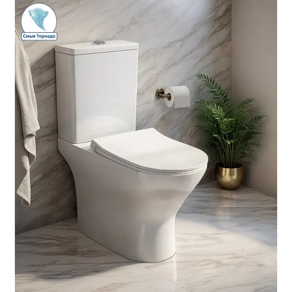 Унитаз Ceruttispa BERNINA CT10815 Tornado напольный безободковый