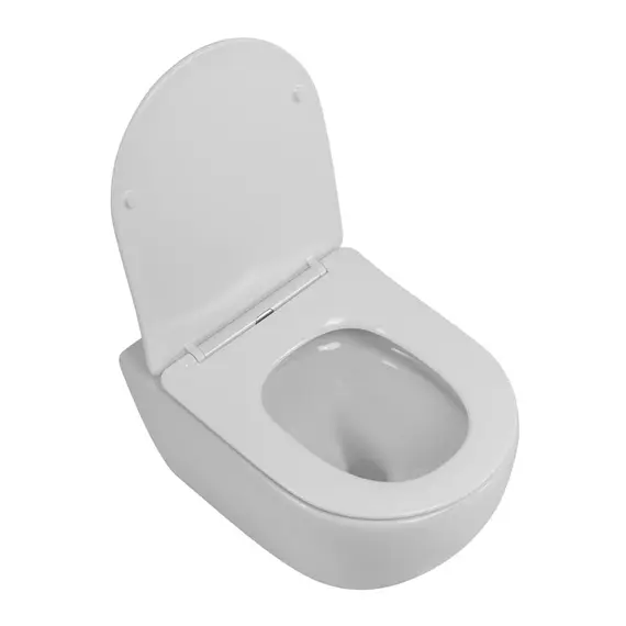 Унитаз подвесной Cezares безободковый с сиденьем и смывом TORNADO STREAM