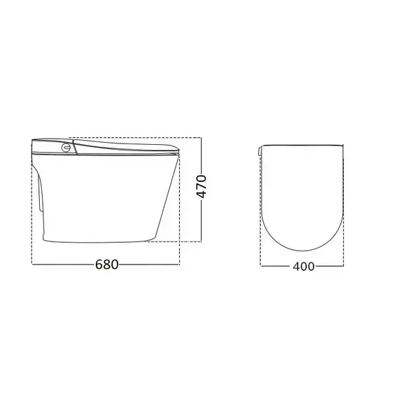 Унитаз Ceruttispa EZIO Smart CT11168 напольный с дистанционным управлением