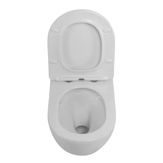 Унитаз подвесной Cezares безободковый с сиденьем и смывом TORNADO STREAM