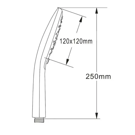 Лейка душевая ACWEN без шланга  хром