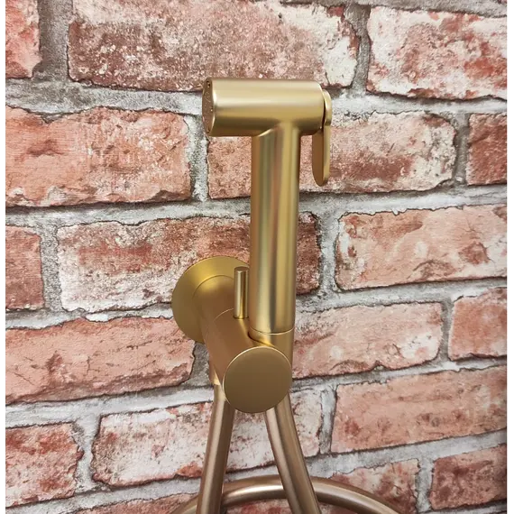 Гигиенический душ Graffio  с прогрессивным картриджем, цвет матовое золото