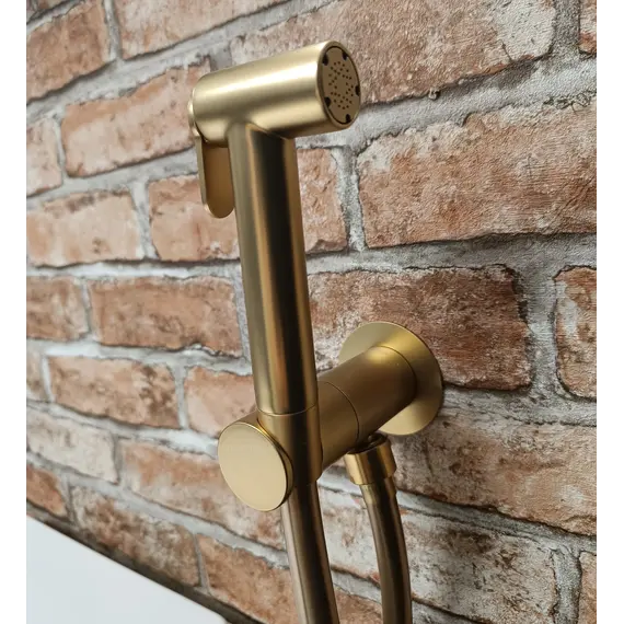 Гигиенический душ Graffio  с прогрессивным картриджем, цвет матовое золото