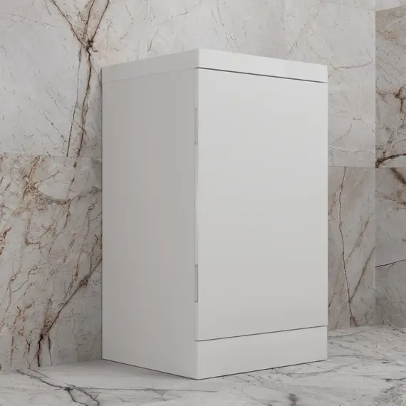 Тумба напольная "МОНО 50" с раковиной ASTI 50, белый софт