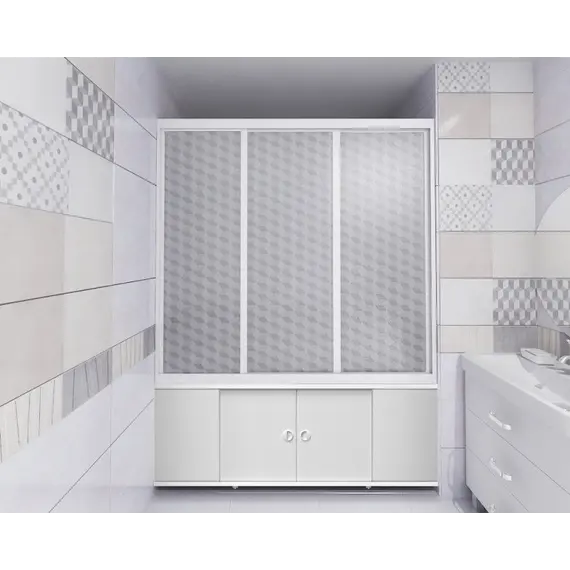 Штора на ванну "КЛАССИК" КАПЛИ 1,49 м