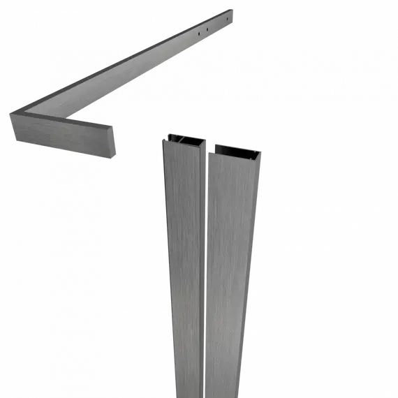 Душевое ограждение  Triton "ТЕРРА-ГРАФИТ" (низкий поддон) 90х90 квадрат