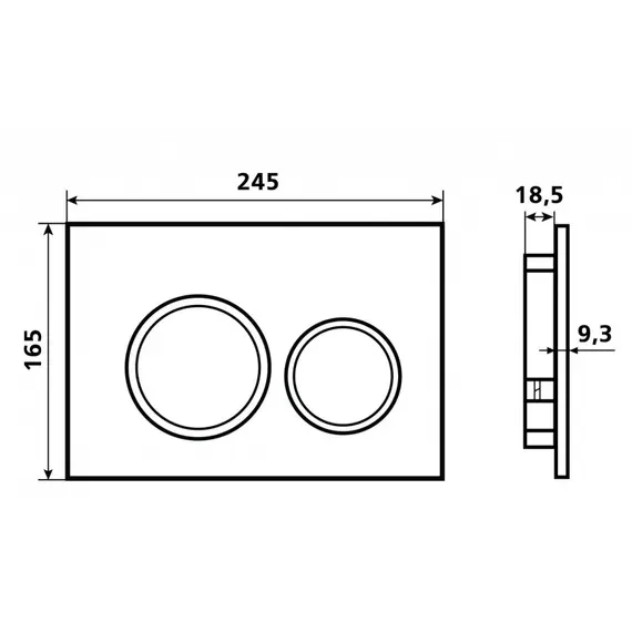 Клавиши смыва ESBANO KRG-11GM