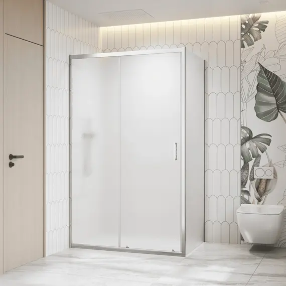 Душевой уголок RGW CL-133 (CL-13 + Z-03) рифленое/хром