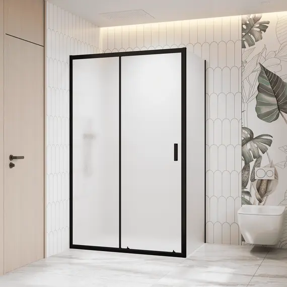 Душевой уголок RGW CL-133B (CL-13B + Z-03B) рифленое/черный