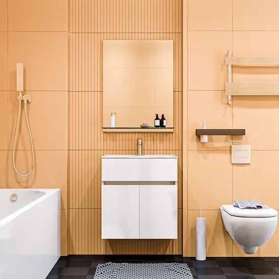 Тумба подвесная с раковиной 1Marka Mira