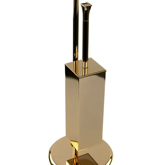 Stil Haus Prisma  cтойка: мыльн. + полотенцедер.+ бумагодер. + ёрш метал.   золото - белая керам