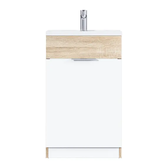 Тумба напольная с раковиной 1Marka Revo 50 см, дуб сонома