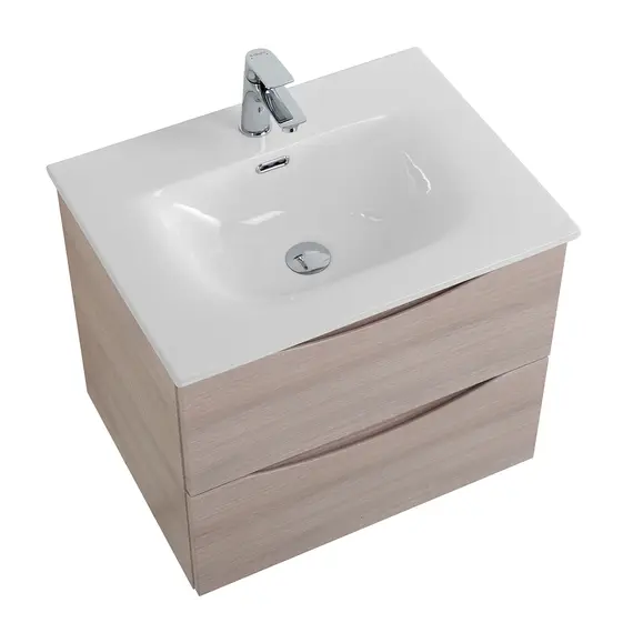 Тумба с раковиной подвесная BelBagno MARINO-CER-N Rovere Grigio