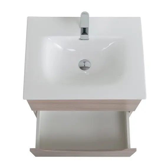 Тумба с раковиной подвесная BelBagno MARINO-CER-N Rovere Grigio