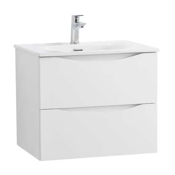 Тумба с раковиной подвесная BelBagno MARINO-CER-N Bianco Opaco