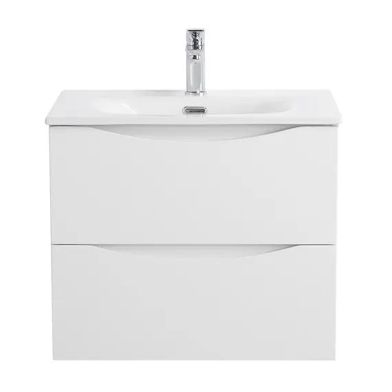 Тумба с раковиной подвесная BelBagno MARINO-CER-N Bianco Opaco