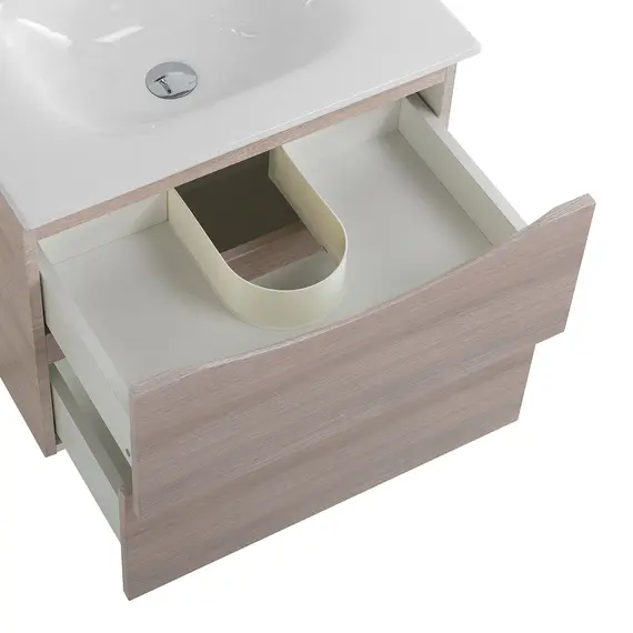 Тумба с раковиной подвесная BelBagno MARINO-CER-N Rovere Grigio