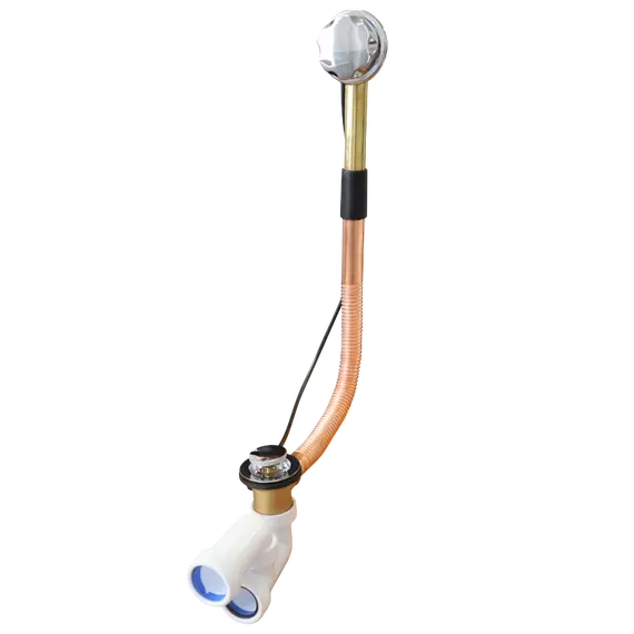 Слив-перелив Radomir полуавтомат (металл, с сифоном) хром