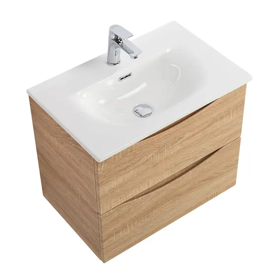 Тумба с раковиной подвесная BelBagno MARINO-CER-N  Rovere Bianco