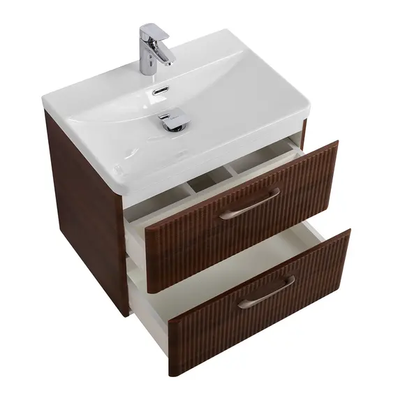 Тумба с раковиной подвесная BelBagno DUE Noce