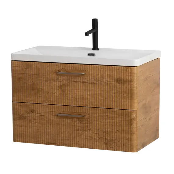 Тумба с раковиной подвесная BelBagno DUE Rovere Nature