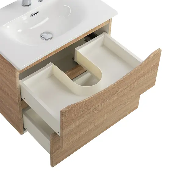 Тумба с раковиной подвесная BelBagno MARINO-CER-N  Rovere Bianco