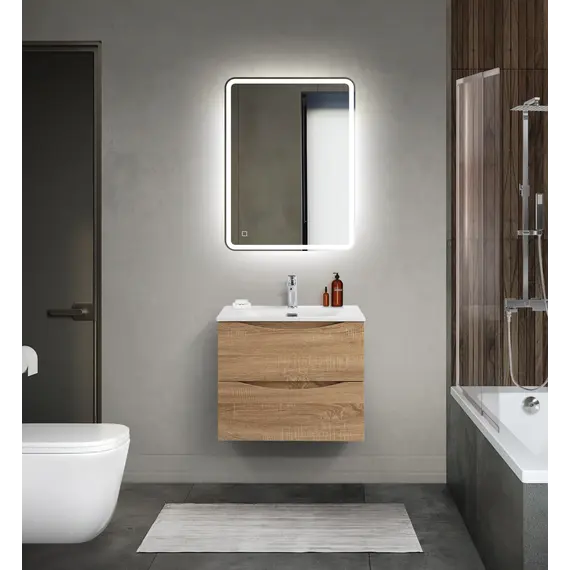 Тумба с раковиной подвесная BelBagno MARINO-CER-N  Rovere Bianco