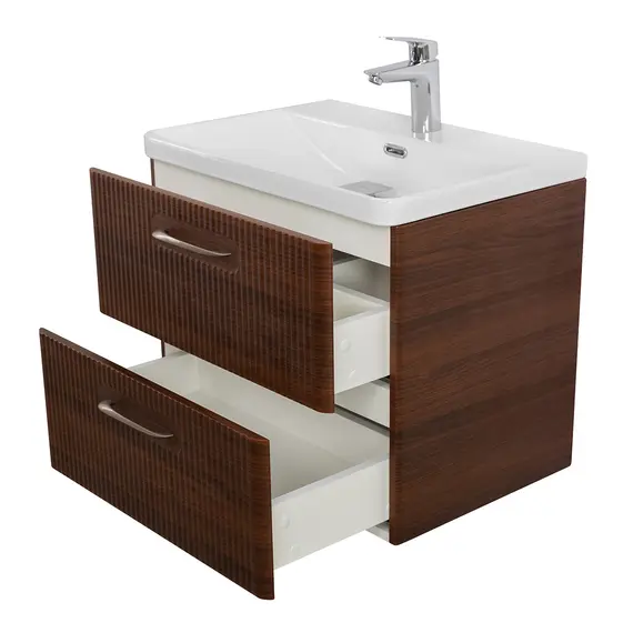 Тумба с раковиной подвесная BelBagno DUE Noce