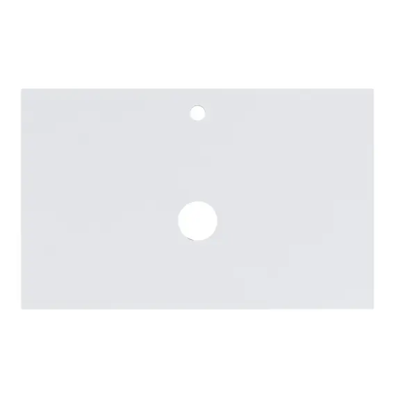 Тумба подвесная 1Marka Veil  2ящика, белая аляска/ столешница белая