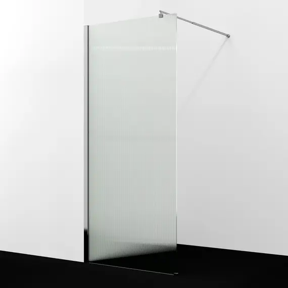 Душевая перегородка WasserKRAFT Rur 30W -FL ребристое/хром