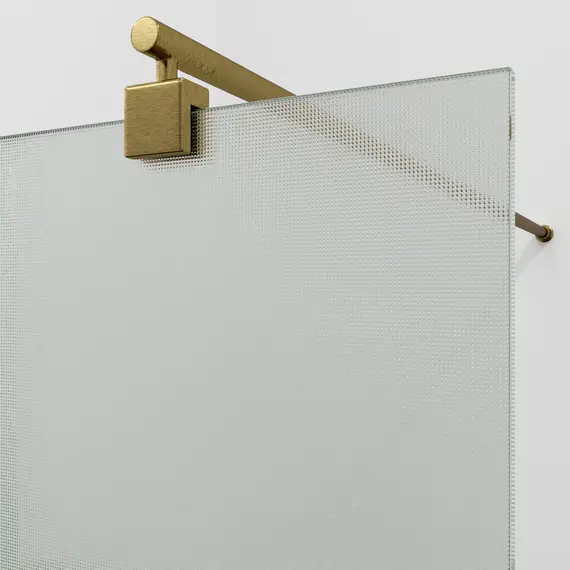 Душевая перегородка WasserKRAFT Rur 30W BG-TXG рифленое/матовое золото