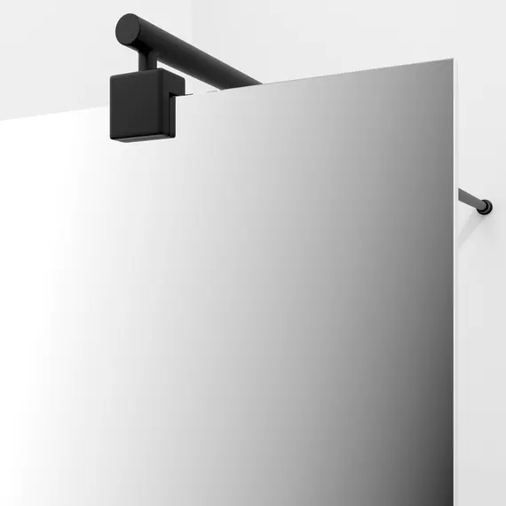 Душевая перегородка WasserKRAFT Rur 30W  MB-MR зеркальное/черный