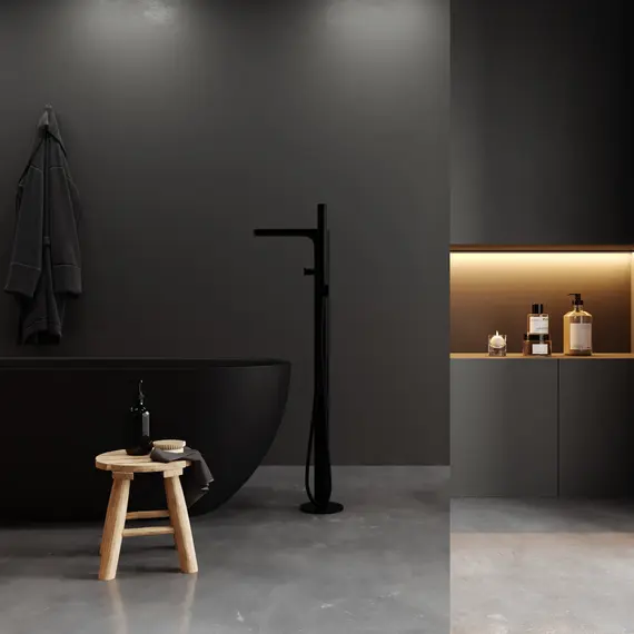 Душевая перегородка WasserKRAFT Rur 30W -MR  зеркальная/хром